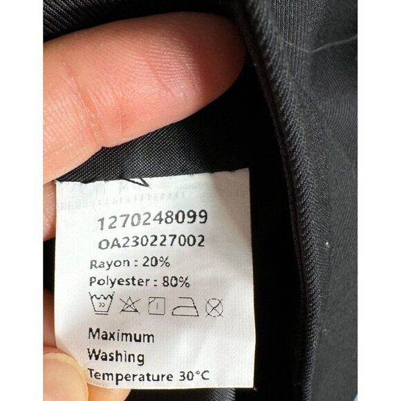 REVOLVE COMMENSE single breasted black blazer 90s boyfriend sz S - Picture 7 of 10